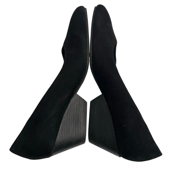 Eileen Fisher Lily Half D'Orsay Pump Heels Black Suede Women's sz 8 - Picture 4 of 13